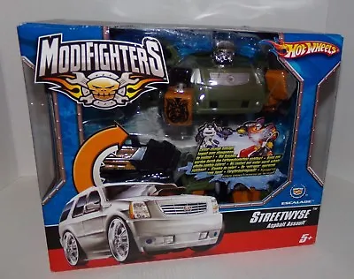 Hot Wheels ModiFighters 1:18 Streetwyse Alphalt Assault Escalade - RARE NIB HTF • $54.52