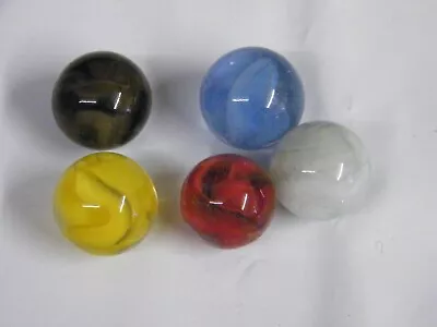 Vintage Five (5) Agate Shooters Marbles • $6.95