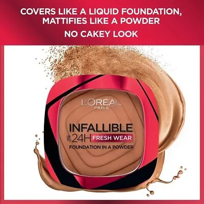 Loreal Infallible 24H Fresh Wear Foundation In A Powder Choose Your Shade New • £9.99