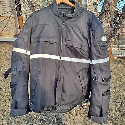 Nexgen Black Motorcycle Jacket  Protectors Lined Warm Size XX-Large Men's 🏍 • $47