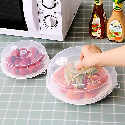 Microwave Food Cover Splatter Proof Vented Food Plate Dish Lid Covers 6/9inch • $10.07