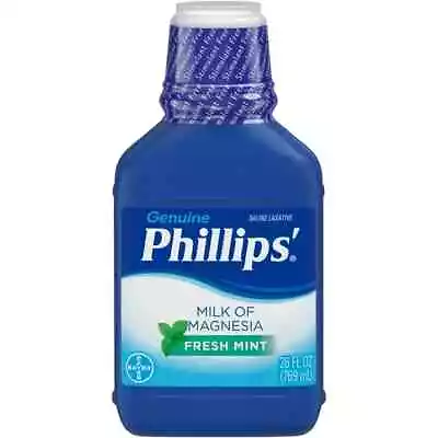 Phillips Milk Of Magnesia Saline Cramp Free Laxative 26 Oz Fresh • $8.44