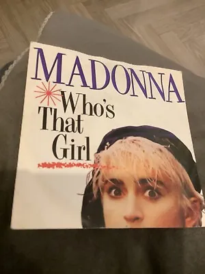Madonna - Who’s That Girl    Used 7  Vinyl Record • £3.25