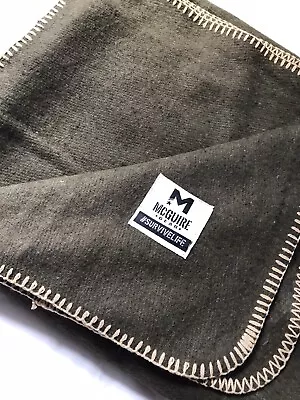 $29.99 • Buy NWOT McGuire Gear Wool Military Camping Survival & First Aid Blanket 66  X 88 