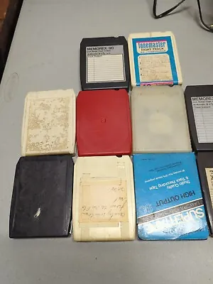 10 Random Blank/Blank Recorded 8 Track Tapes • $15