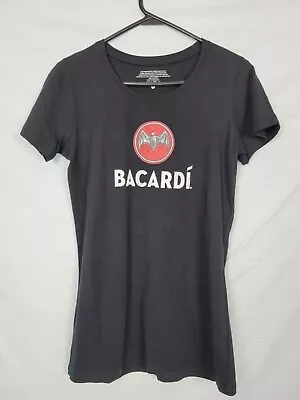 Bacardi Womens Bacardi Bat Short Sleeve Promotional T Shirt Black Size Sm • £8.07