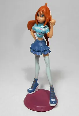 Rainbow Greek Winx Club 4'' Bloom Fairy Doll - Pvc Figure Figurine On Stand • $14.99