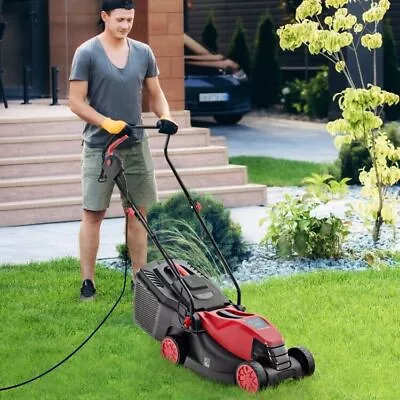 10 AMP Corded Walk-Behind Lawnmower 13  Corded Electric Grass W/Collection Box • $99.97