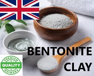 Sodium Bentonite Clay Powder Natural Cosmetic Grade Clay Skin Detox Free P&P • £4.97