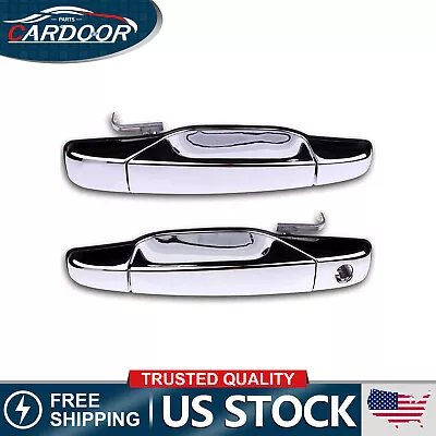 For SUBURBAN SILVERADO SIERRA YUKON Chrome Door Handle Front Left Right Exterior • $20.39