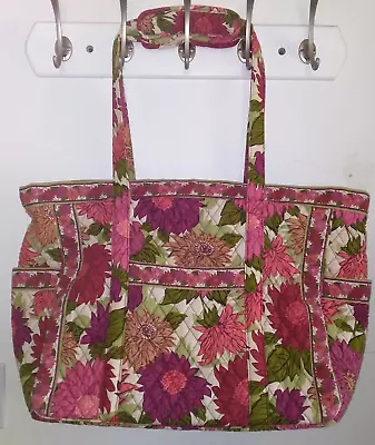 Vera Bradley Extra Large Zippered Tote Bag Hello Dahlia • $45