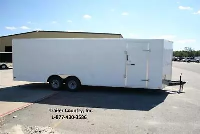 New 2024 8.5 X 24 10k V-nosed Enclosed Cargo Motorcycle Trailer Atv Car Hauler • $8395