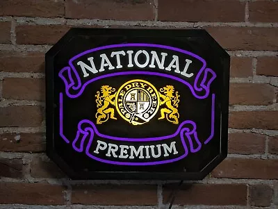 Vintage National Premium Beer Light Up Sign Heilman Brewing Co. 1985 Baltimore • $54.90