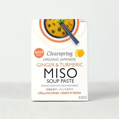 Clearspring Organic Instant Miso Soup Paste - Ginger & Turmeric • £3.29