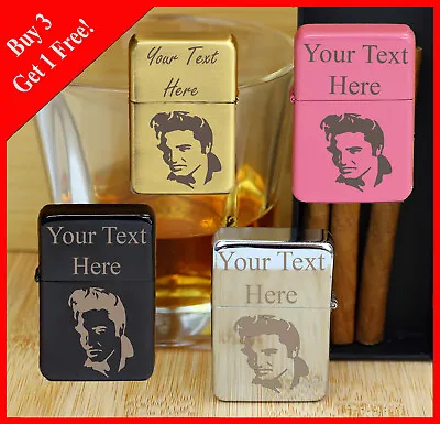 £1.99 • Buy Personalised Engraved Lighter Elvis Presley Design Engraving Present Gift Box