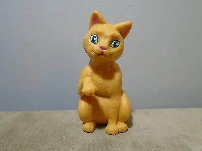 Orange Kitty Cat Paw Up 3” Pvc Figure Unbranded (ma952) • $9.24