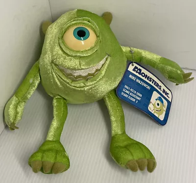 Monsters Inc Mike Wazowski Plush Stuffed  Velvet With Tags 7 Inches • $5.99