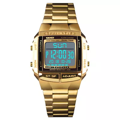 SKMEI 1381 Large Dial Fashion Sports Watch Men Digital Alarm Wristwatch For Men • $32.99