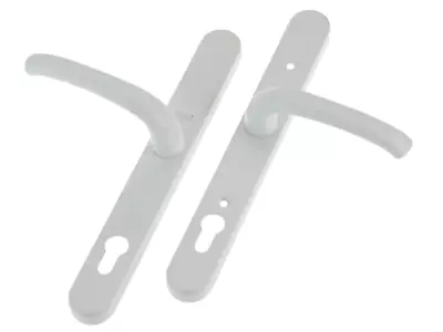 PAIR Yale White UPVC Straight Lock Door Handles - Model No:P-PVC-RH-WH • £19.96