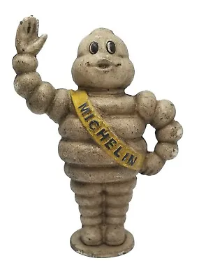 Michelin Man Bank 8  Heavy Cast Iron With Painted Antique Finish • $55