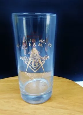 Masonic St. John’s No.20.f&am 150th Anniversary Glass. 1993 • $5