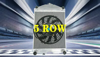 5ROW Radiator&Fan FOR Ford 2N/8N/9N Tractor W/Flathead V8 2x1  Tubes 700HP 28-52 • $215