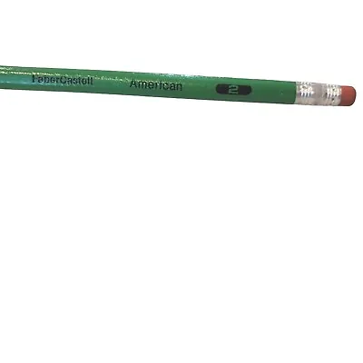 Vintage Faber Castell American #2 Pencil Green Unsharpened  CD  • $14.99