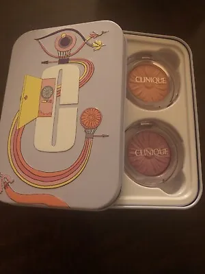 Clinique Jet Set Travel Ready Eyes & Cheek -  2 Cheeks Pops Blush + Mascara NIB  • $29.80