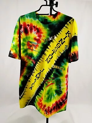 Reggae Centipede Tie Dye T-Shirts Men's Women's Jamaica Flag Unisex • £10.50
