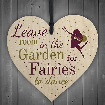 Novelty Fairy Garden Gardening Shed Hanging Wooden Sign Chic Plaque Decor Gift • £3.99