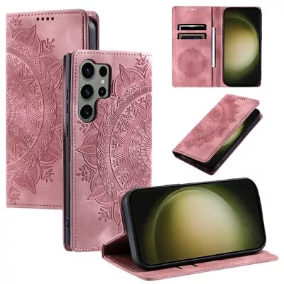 For Samsung S24 S23 FE S22 S21 S20 Ultra S10 Plus Case Leather Wallet Flip Cover • $13.79