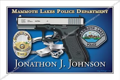 PoliceMammoth LakesDepartmentRetirementbadgegift • $75