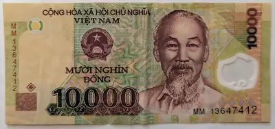 Vietnam 10000 Dong Polymer Banknote Ho Chi Minh | FREE SHIPPING • $2.75