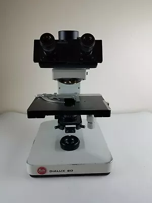 Leitz Wetzlar Dialux 20 Trinocular Microscope 513474  Periplan GF 12.5X Turret • $149.92