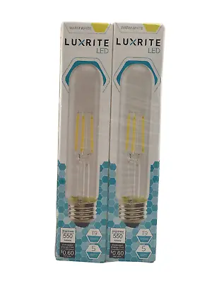 4 Pack Luxrite Edison T9 LED Tube Light Bulb 5W=60W 2700K 550 Lumens Dimmable • $29.95