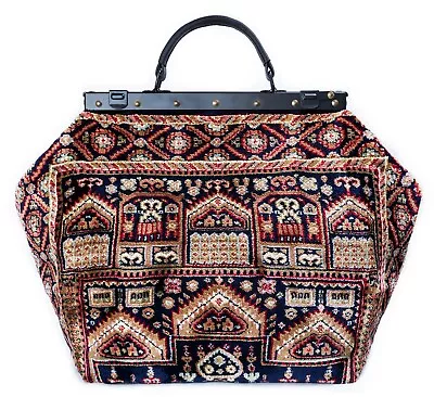 LARGE VICTORIAN-STYLE MARY POPPINS CARPET BAG. NEW From LONDON. FREE DELIVERY • $383.90