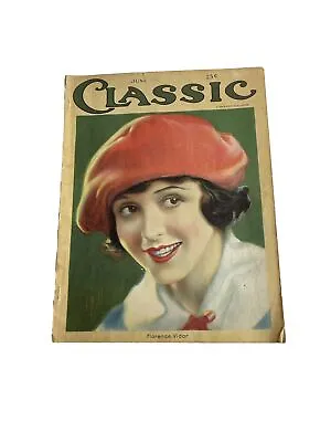 June 1923 Motion Picture Classic Magazine Florence Vidor Cover Movies Film • $33.95