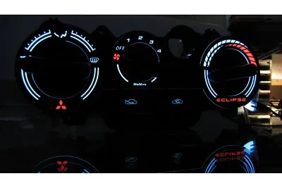 Mitsubishi Eclipse 2G - Heater Control Panel Glow Gauge Plasma Dials Tachoscheib • $40.47