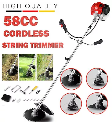 58cc/42.7cc🍃Gas Powered Straight Shaft String Trimmer 2-Cycle Weed Eater Wacker • $155.99