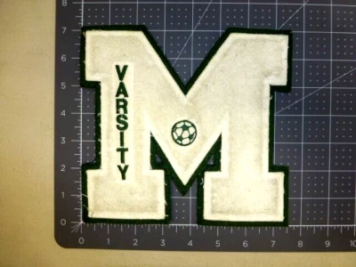 $14.99 • Buy Chenille  M  Varsity SOCCER Letterman Jacket Patch 8 X 7 Green/White