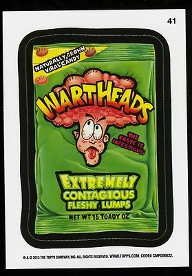 2013 Topps Wacky Packages ANS 11 Series 11 Die-Cut Card #41 ~ Wartheads • $4.99