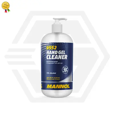 Hand Sanitiser Gel Cleaner Pump 75% Alcohol Kills 99.9% Germs And Bacteria 480ML • £5.99