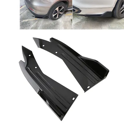 $28.94 • Buy 2PCS Car Accessories Bumper Spoiler Rear Lip Angle Splitter Diffuser Protector 