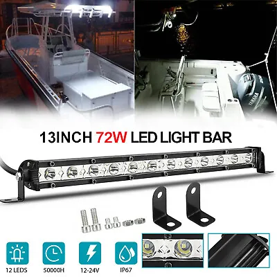 13 Inch LED Marine Spreader Deck/Mast Work Lights For Boat Flood Light Bar White • $16.10