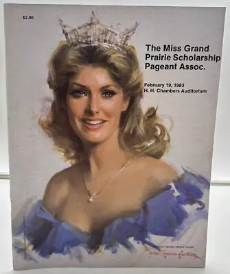 Original 1983 Miss Grand Prairie Texas Pageant Program / Miss America Pre Lim • $9.95