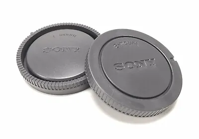 Camera Body Cover + Lens Rear Cap For Sony E-mount A6500 A6400 A6300 A7R4 A7C • $12