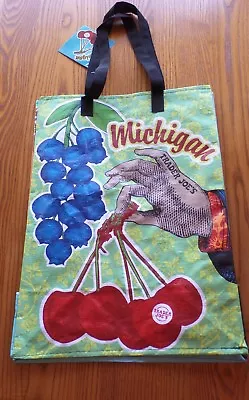 $5.49 • Buy Trader Joe's MICHIGAN REUSABLE BAG ECO Grocery Shopping  Blueberries Cherries🌺 