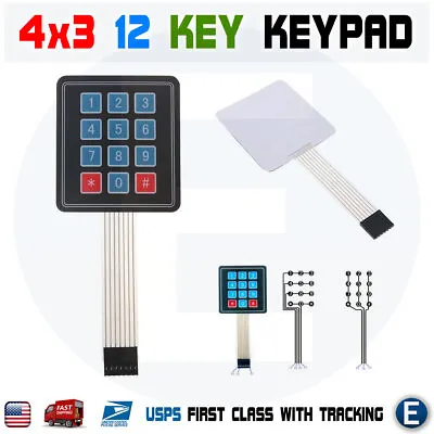 1pcs Keypad 4 X 3 Matrix Array 12 Key Arduino Membrane Switch  Keyboard Module • $1.68