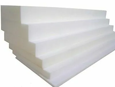 High Density Upholstery Foam Cut To Size Cushion Pads Caravan / Pallet Sheet • £2.99