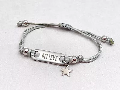 SAMPLE SALE Believe Bracelet Ladies Womens Gift Jewellery Star Charm 376 • £14.49